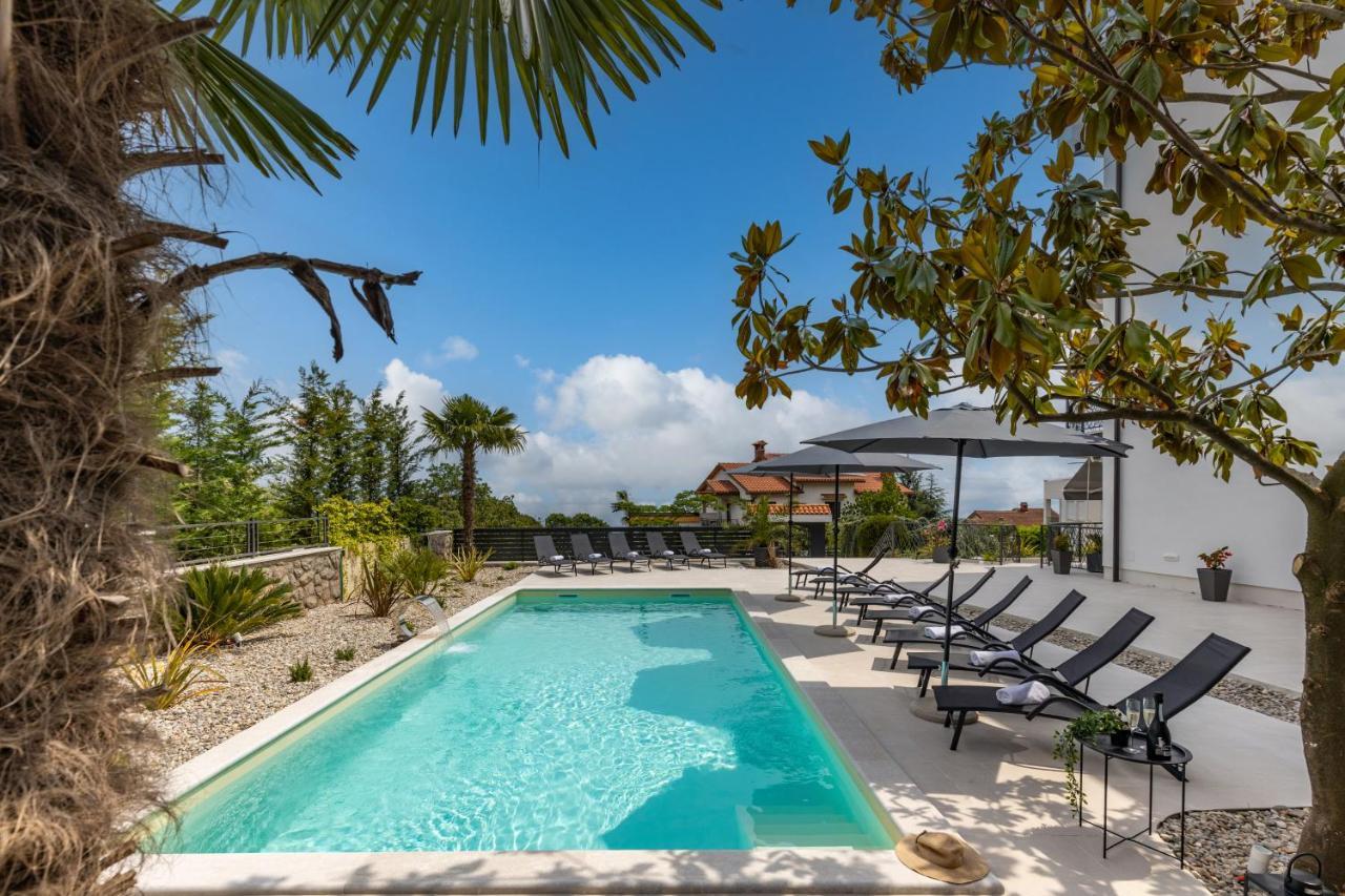 Villa Adriatic, Apartment Rebecca With Heated Swimming Pool, Sew View, Childrens Playground Icici Luaran gambar